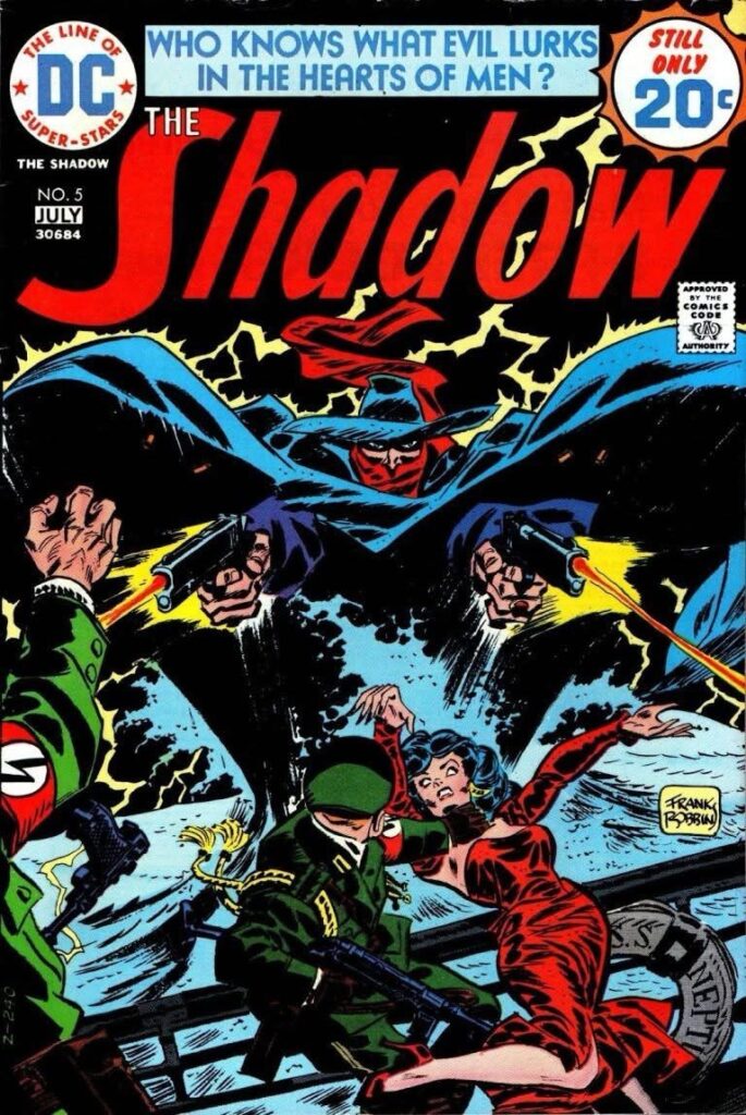 The Shadow #5 cover by Frank Robbins published by DC Comics in 1974