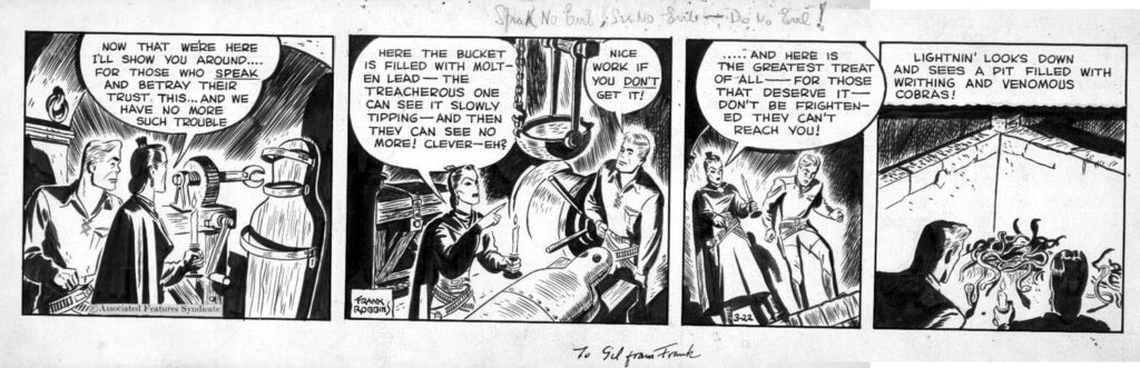"Lightnin' and the Lone Rider" strip from 1939, by Frank Robbins
