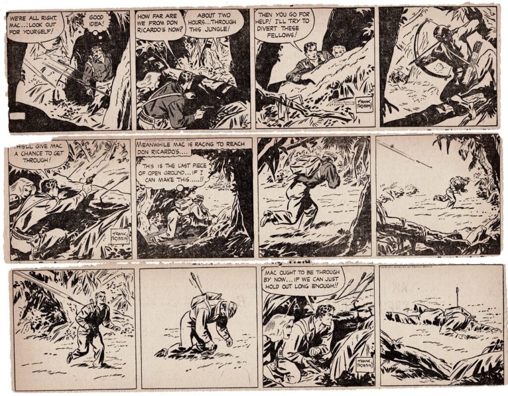 Examples of Frank Robbins work on “Scorchy Smith”, via Joakim Gunnarsson (just in case a publisher is considering a collection)