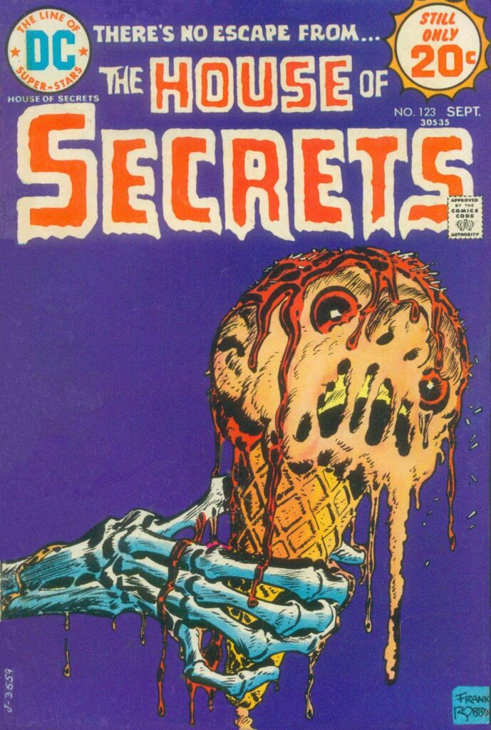 Published cover for House of Secrets #123 (September 1974) by Frank Robbins