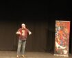 Jason Buck performing Slaine: The Horned God at Ludlow Assembly Rooms recently. Photo via Jason Buck
