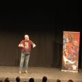 Jason Buck performing Slaine: The Horned God at Ludlow Assembly Rooms recently. Photo via Jason Buck