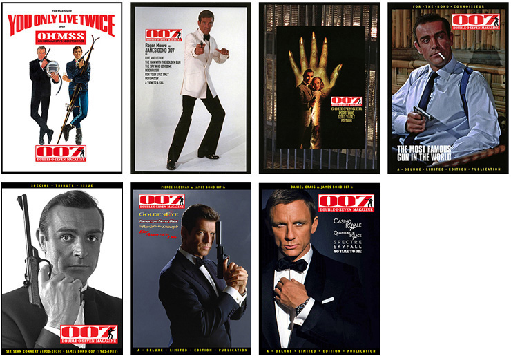 THE 007 MAGAZINE HARDBACK LIBRARY Covers