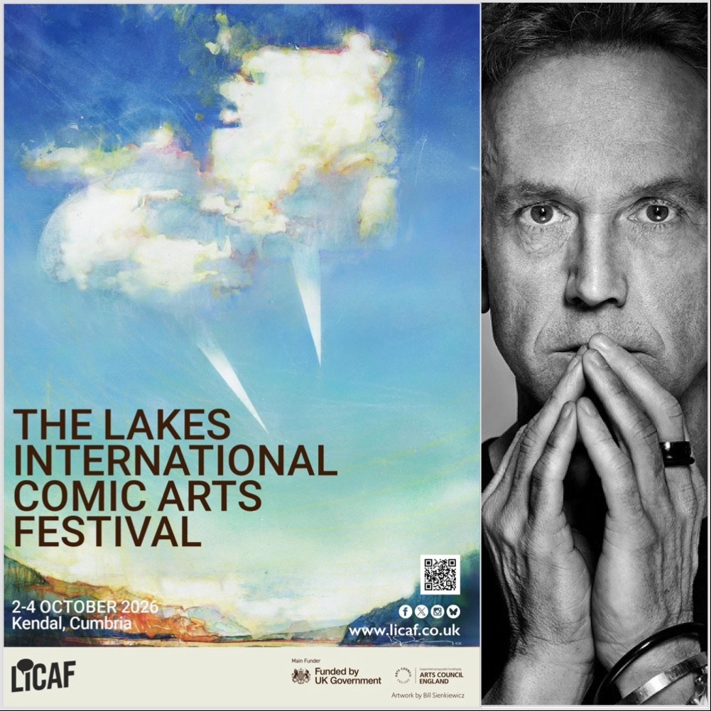 Lakes International Comic Art Festival 2026 Poster by Bill Sienkiewicz