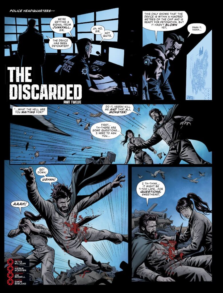 2000AD Prog 2474 - THE DISCARDED By Peter Milligan (w) Kieran McKeown (a) Jim Boswell (c) Simon Bowland (l)