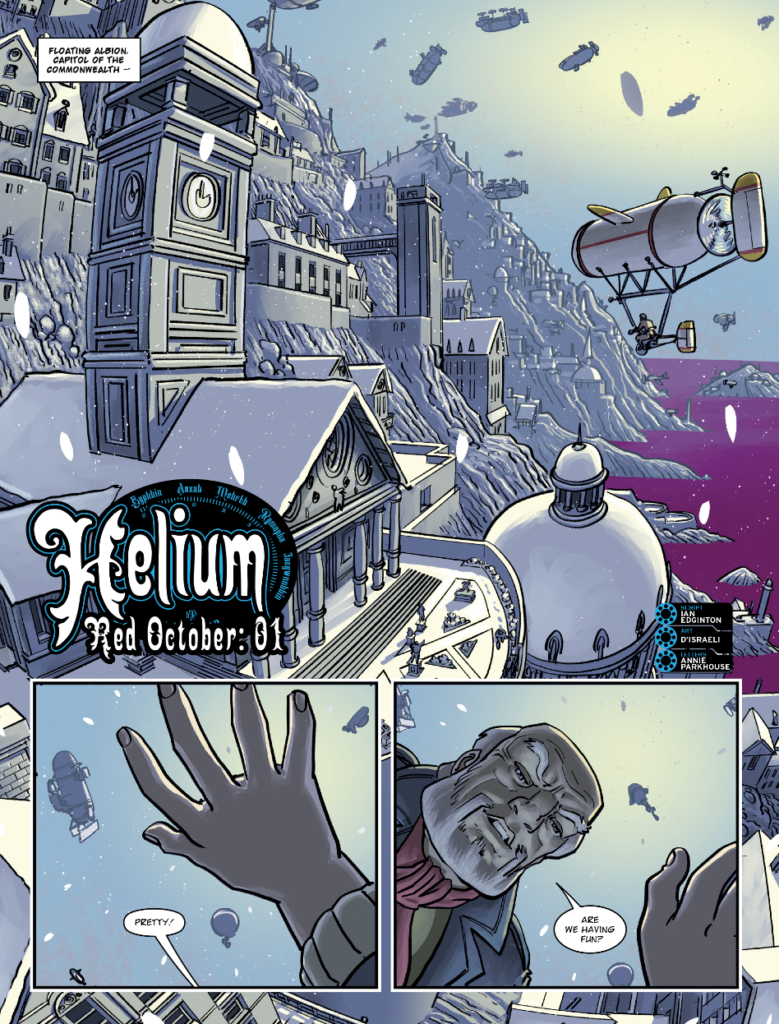 2000AD 2476 - HELIUM // RED OCTOBER
By Ian Edginton (Writer) D'Israeli (Artist) Annie Parkhouse (Letterer)