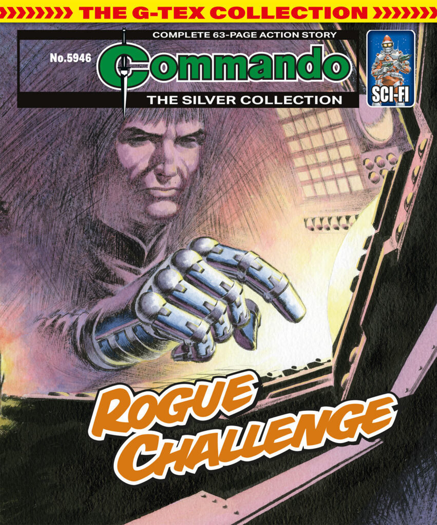 Commando 5946 (Silver): Rogue Challenge
Story: Mike Knowles | Internal Art: Garijo | Cover Art: Ian Kennedy
First published 1994 as No. 2746