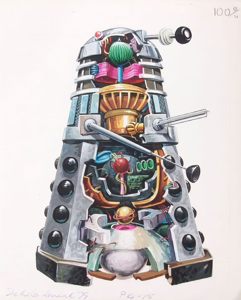 Dalek Annual 1979 Dalek Cutaway by Edgar Hodges