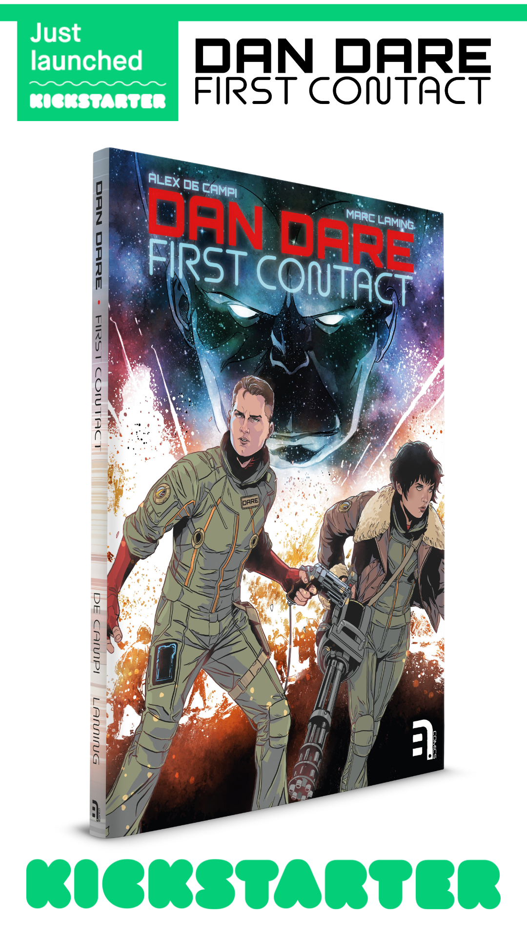 Just Launch on Kickstarter: Dan Dare Graphic Novel from B7 Comic by Alex de Campi & Marc Laming