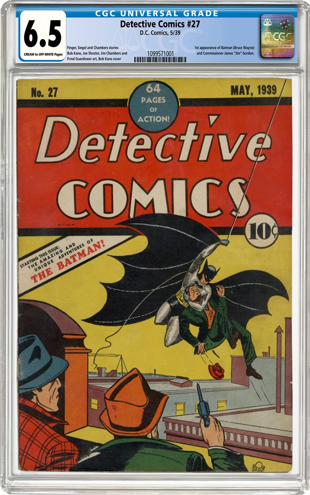 Detective Comics no.27, a comic book famous for the first appearance of Batman, and graded by Certified Guaranty Company (CGC), achieved a record in 2024: $1.82 million. It was the top lot in the ComicConnect Event Auction 57 sale on 19th March 2024
