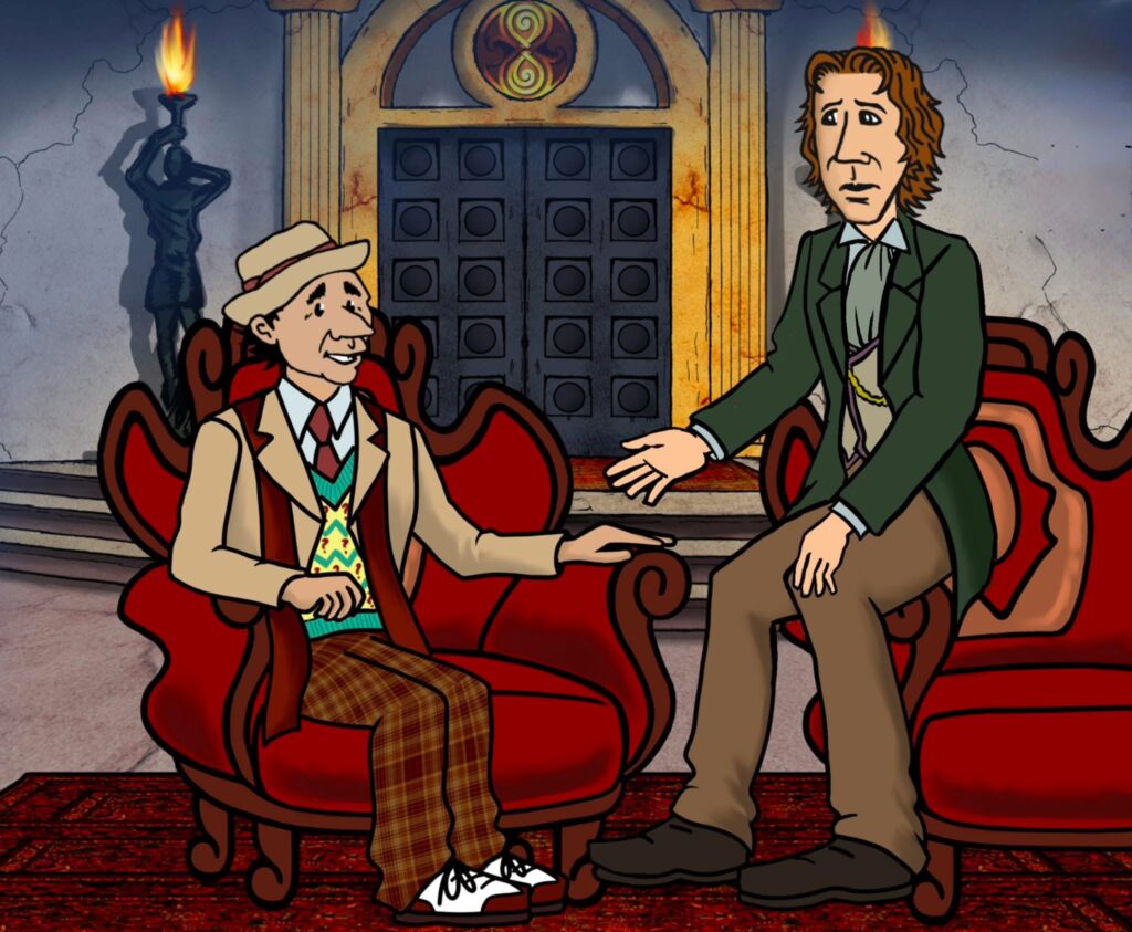 “In Print” Doctor Who fan Strip by Alisdair Shaw and Jim Wilkins