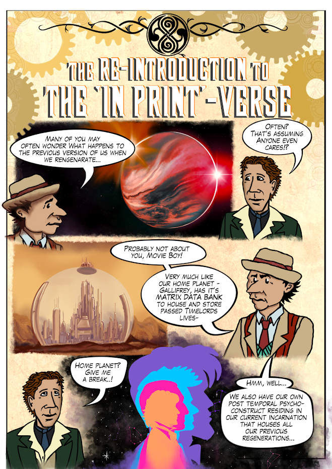 “In Print” Doctor Who fan Strip by Alisdair Shaw and Jim Wilkins - Recap