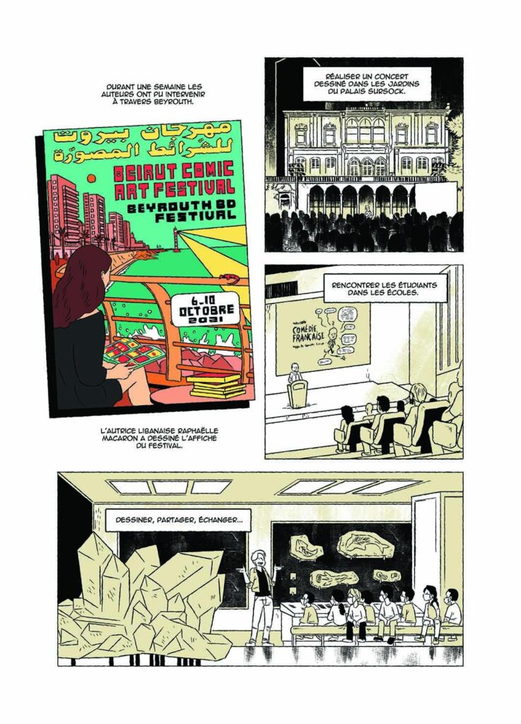 Tout mais pas Beyrouth, (“Anything But Beirut”) written by Mathieu Diez with art by Jibé, (Delcourt, 2026)