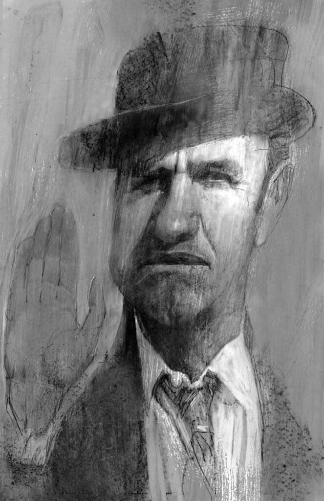 Gene Hackman by Bill Sienkiewicz