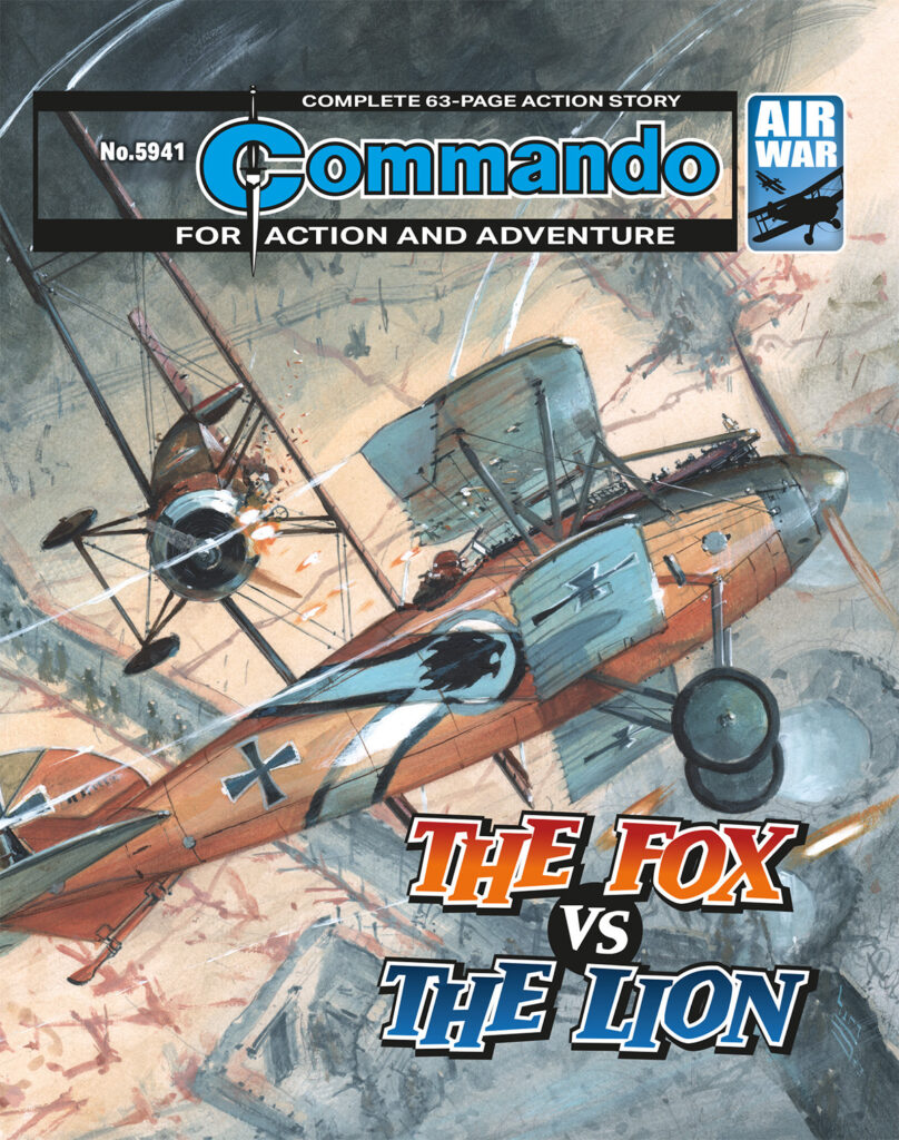Commando 5941 (For Action and Adventure): The Fox Vs The Lion |  Story: Andrew Knighton | Internal Art: Gary Walsh | Cover Art: Keith Burns