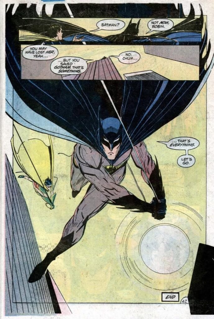 Batman Annual #8, story by Mike W. Barr, art by Trevor von Eeden