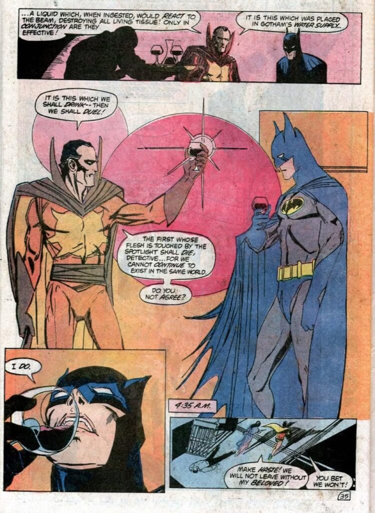 Batman Annual #8, story by Mike W. Barr, art by Trevor von Eeden