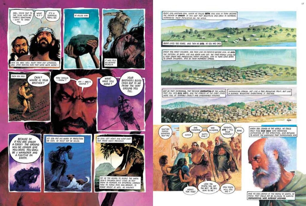 The Lion Graphic Bible written and illustrated by artist Jeff Anderson, alongside author Mike Maddox