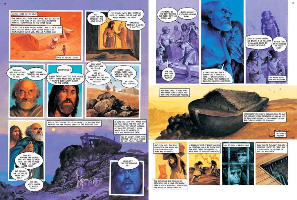 The Lion Graphic Bible written and illustrated by artist Jeff Anderson, alongside author Mike Maddox