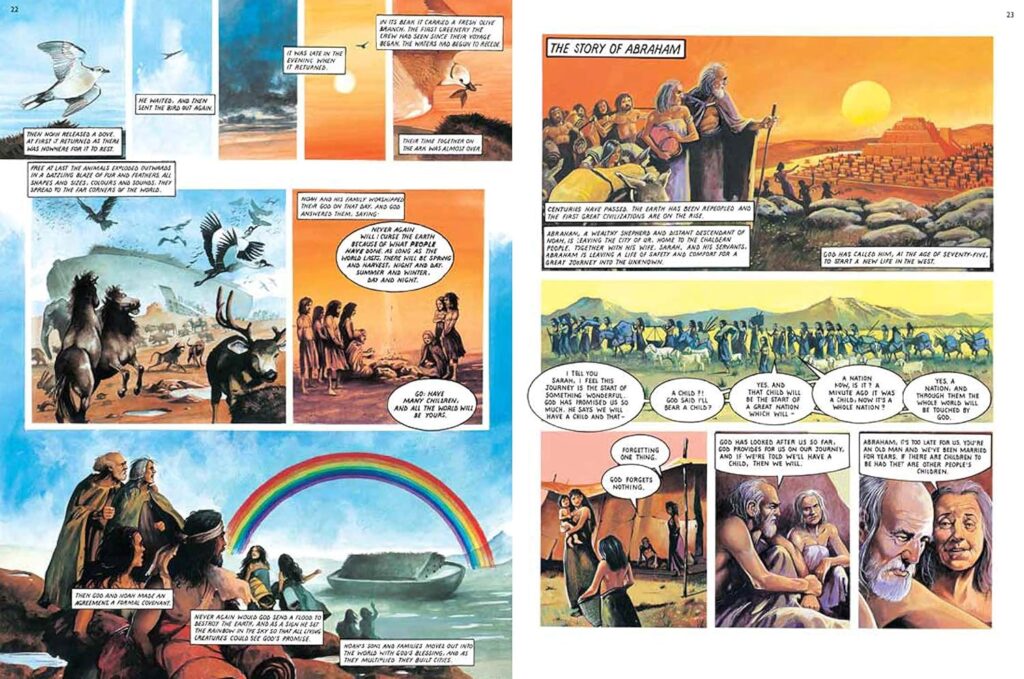 The Lion Graphic Bible written and illustrated by artist Jeff Anderson, alongside author Mike Maddox