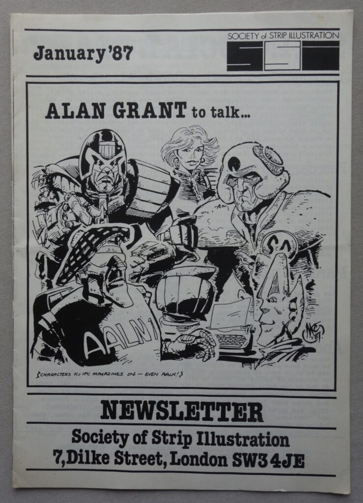 Society of Strip Illustration Magazine Fanzine Jan 1987