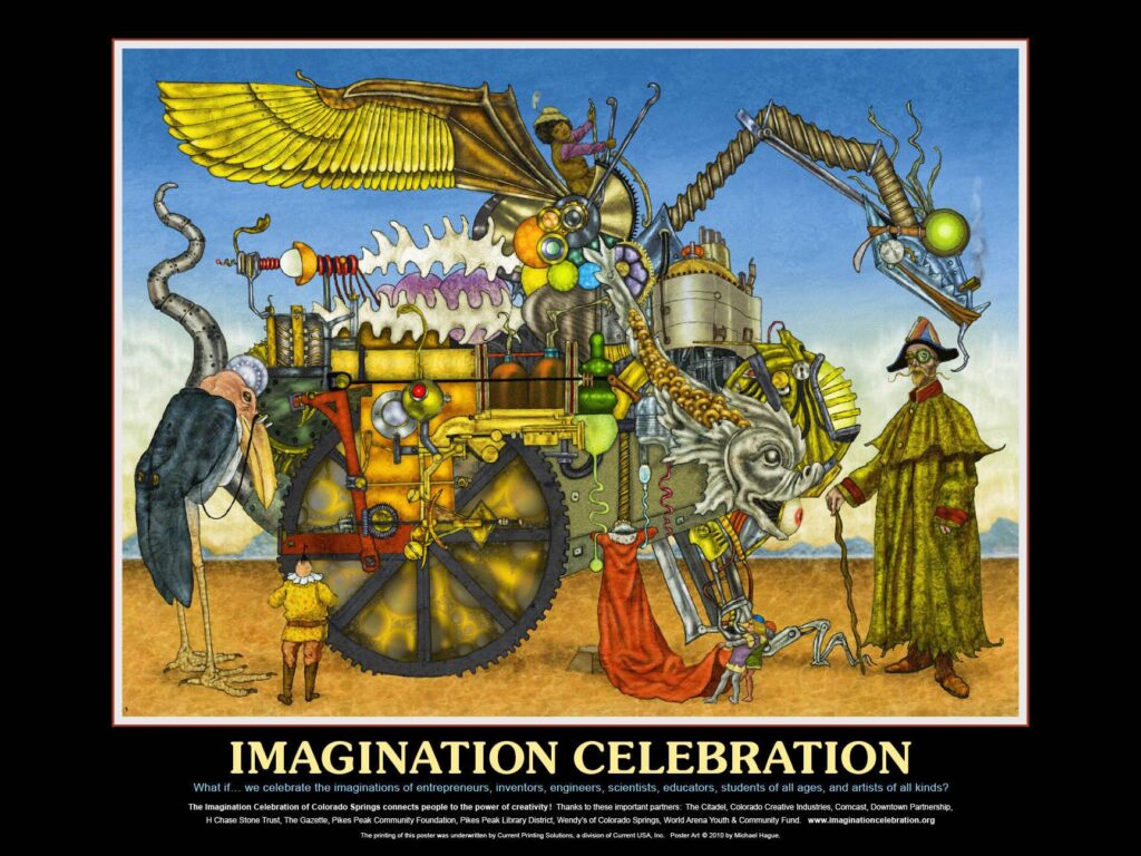 Imagination Celebration Poster by Michael Hague