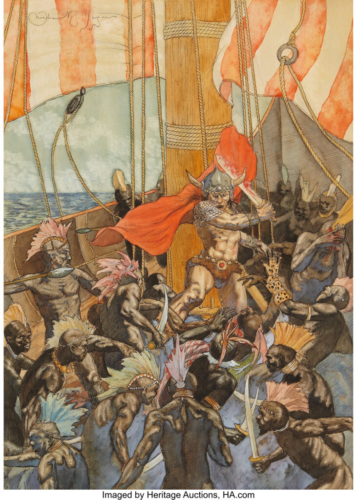 Queen of the Black Coast Conan Book Illustration by Michael Hague (1978)