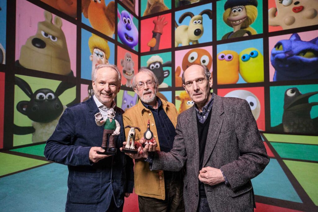 Nick Park, Peter Lord and David Sproxton | Photo: Justin Sutcliffe
