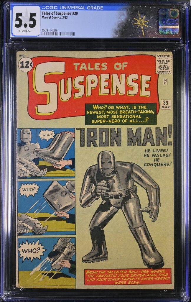 Tales Of Suspense #39 (Marvel Comics, 1963) CGC 5.5 - First appearance of Tony Stark, Iron Man