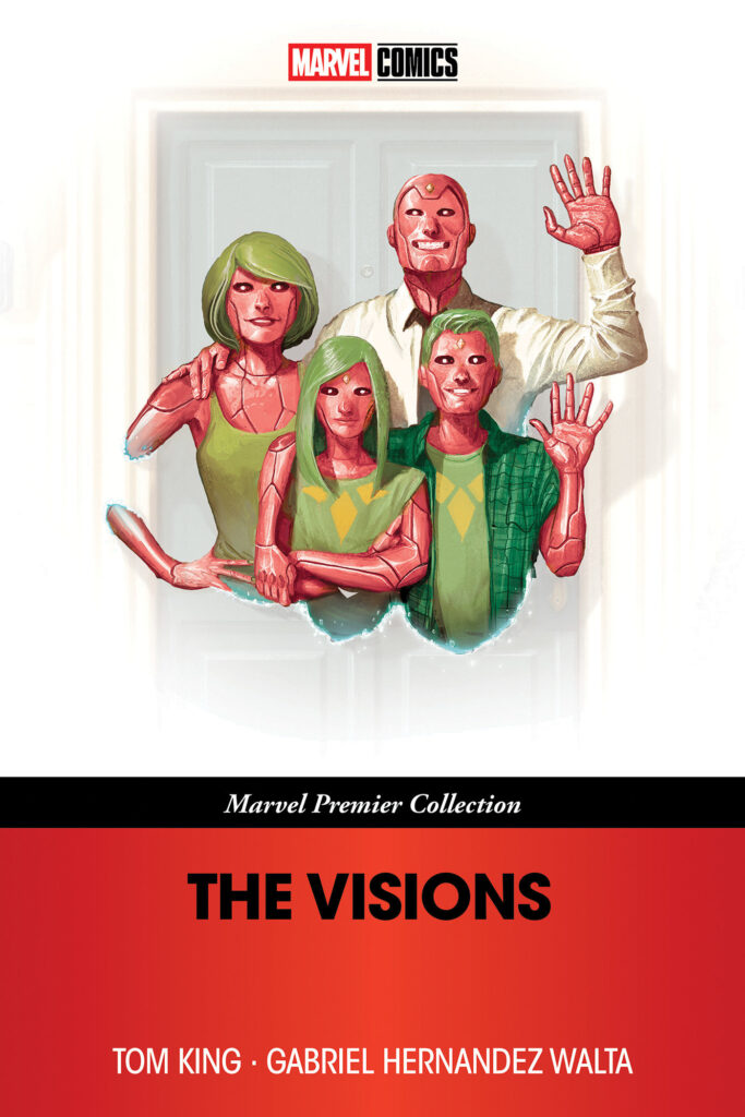The Visions
By Tom King (Writer), Gabriel Hernandez Walta, Michael Walsh, Mike del Mundo (Artists)
Out: 2nd June 2026
296 Pages | ISBN: 978-1302965570