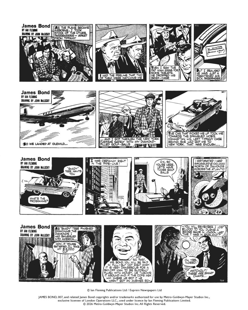 Ian Fleming’s James Bond Signature Comic Strip Collection - Sample Art