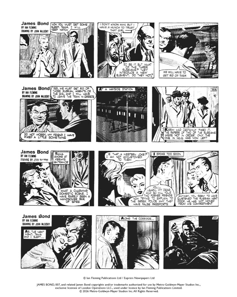 Ian Fleming’s James Bond Signature Comic Strip Collection - Sample Art
