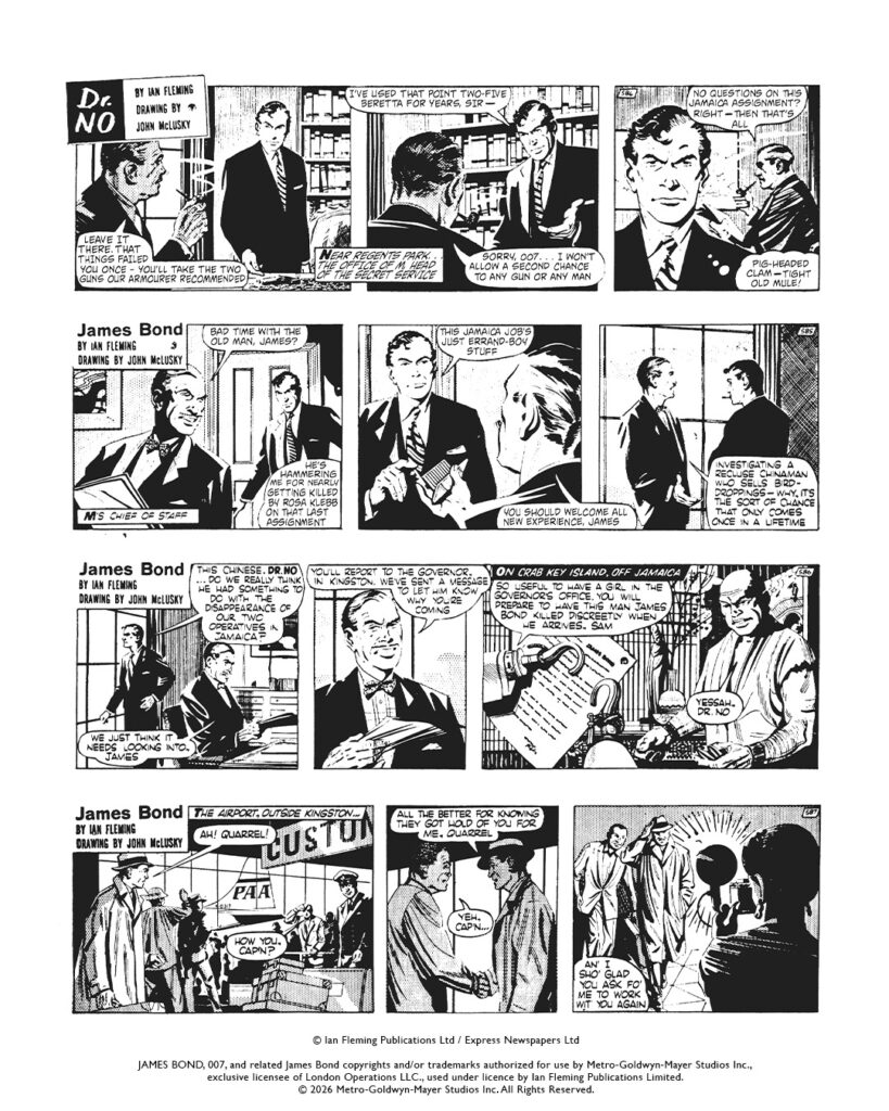 Ian Fleming’s James Bond Signature Comic Strip Collection - Sample Art