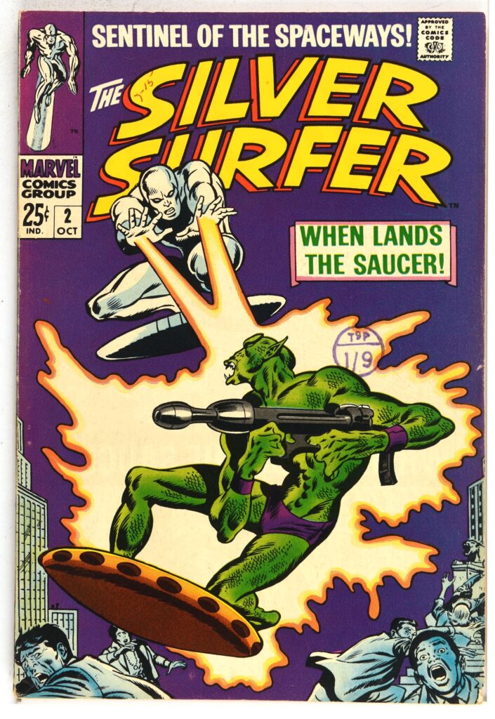 The Silver Surfer No. 2 - featuring the 1st appearance of The Brotherhood of Badoon (Marvel Comics, 1968).