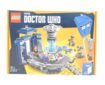 Lego Doctor Who Tardis no. 21304, built with minifigures, box and instructions