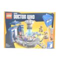 Lego Doctor Who Tardis no. 21304, built with minifigures, box and instructions
