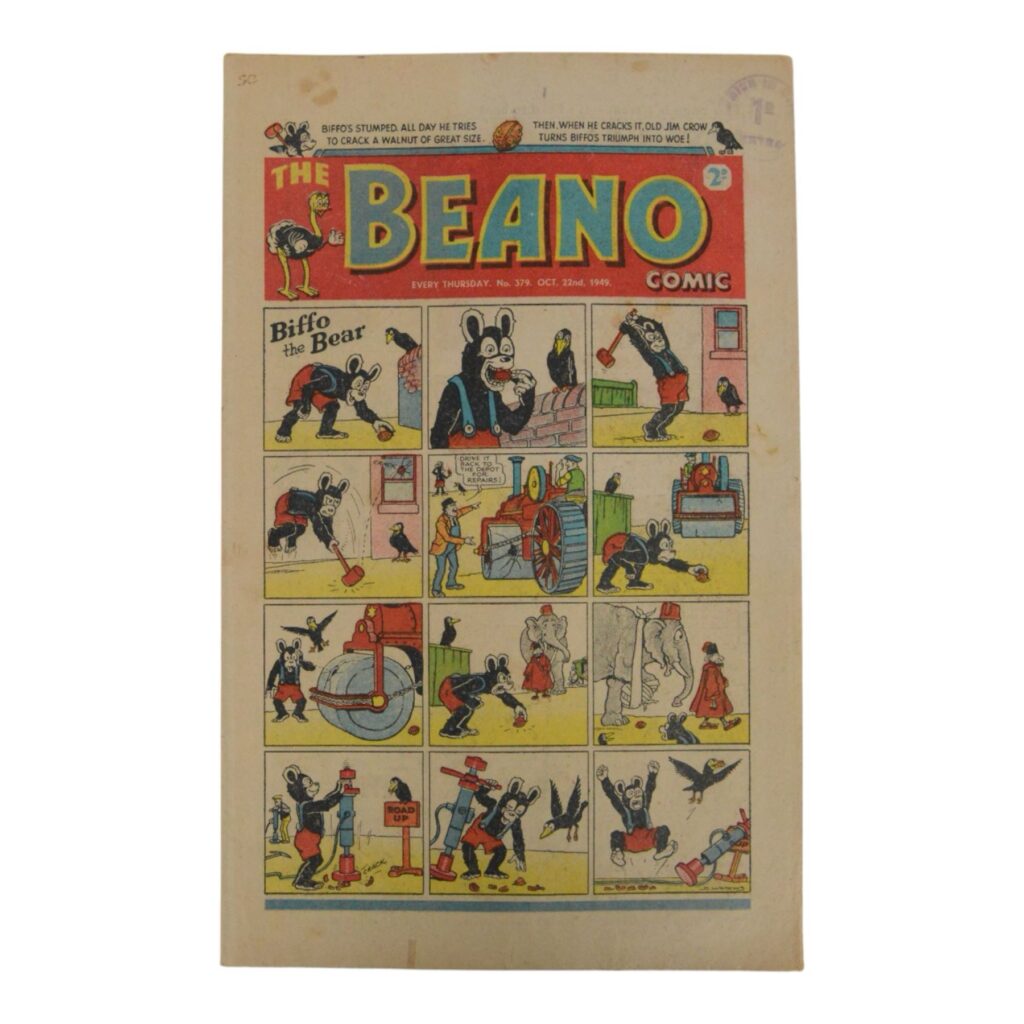 Beano 379 cover dated 22nd October 1949
