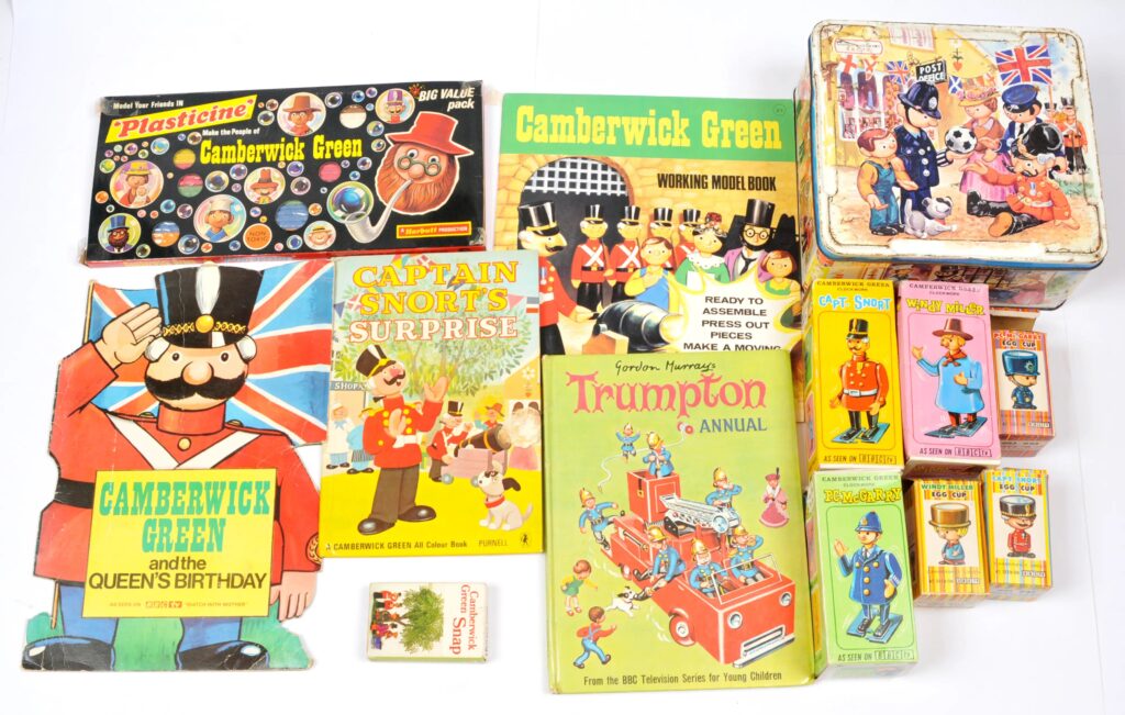 Just like its companion series, Trumpton and Chigley, Camberwick Green spawned a wide variety of tie-in merchandise. Images: Vectis