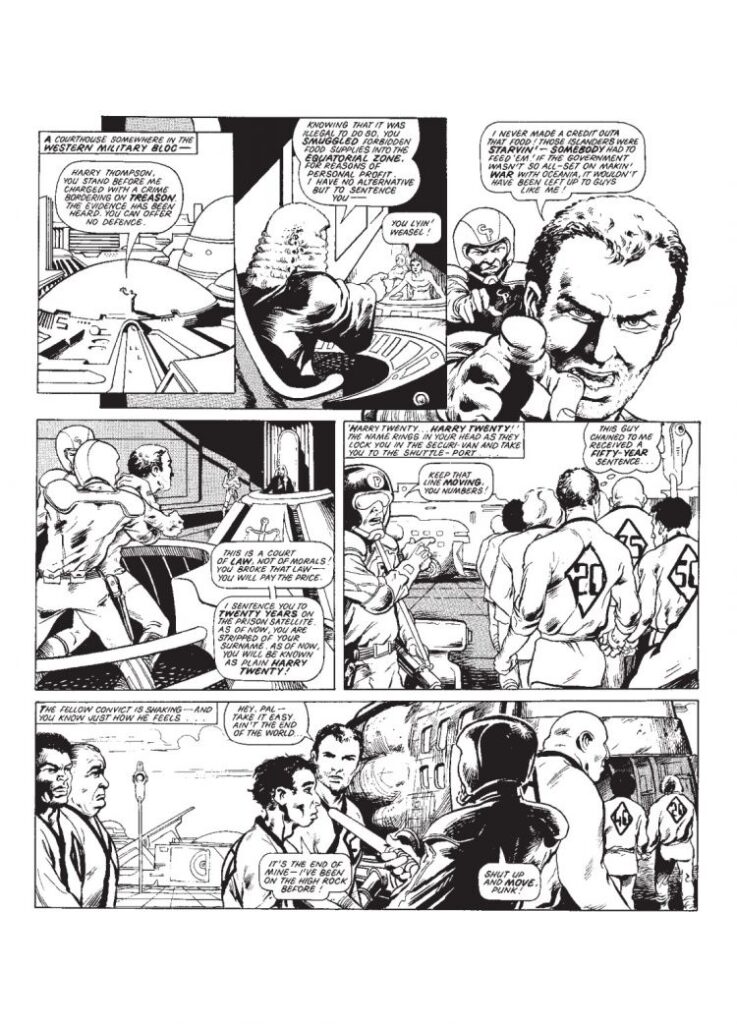 2000AD - Harry Twenty on the High Rock (aka "Harry 20 on the High Rock") by Gerry Finley-Day and Alan Davis - Sample Art