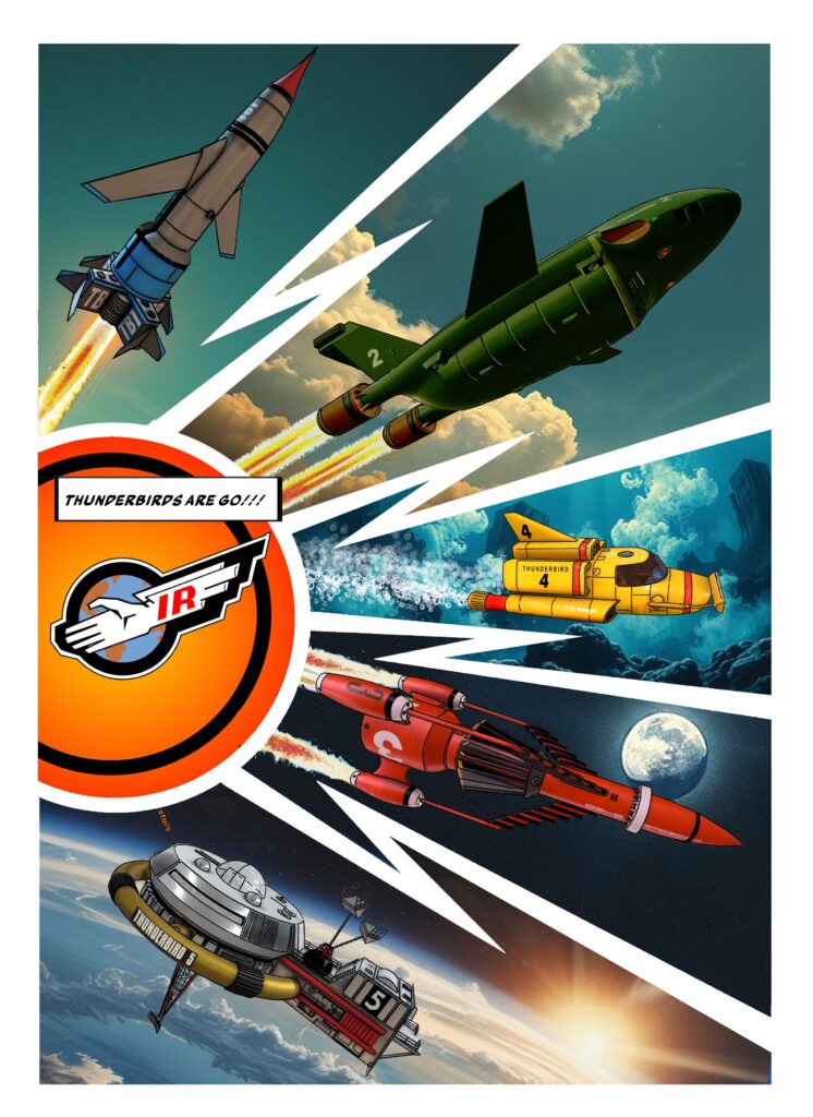 Art from the FAB Annual 2026 Thunderbirds by John Freeman and Bill Storie