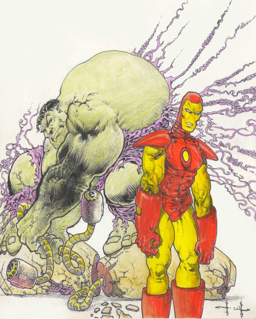 Hulk and Iron Man by Sam Kieth