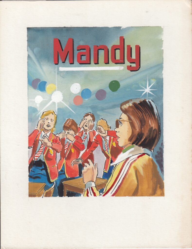 Mystery Mandy art, attributed to Selby Donnison