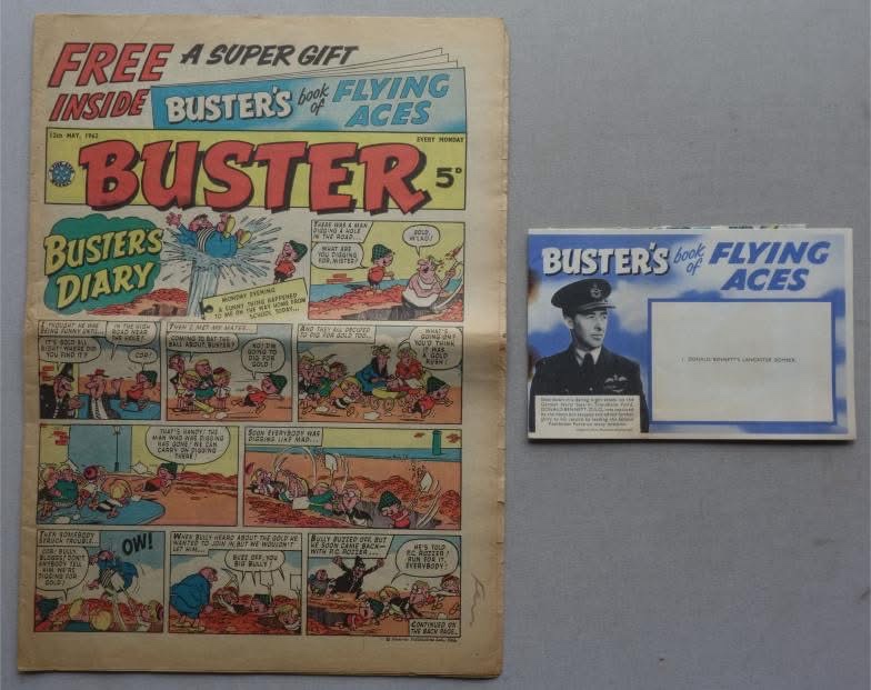 Buster cover dated 12th May 1962 With Free Gift – Book of Flying Aces