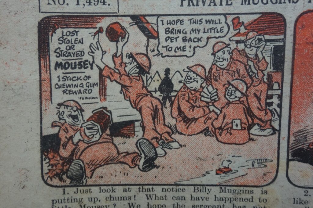 Wonder No. 1494 cover dated 29th April 1944 with Preliminary Artwork by Roy Wilson