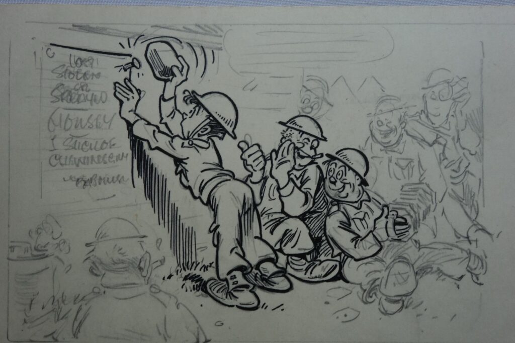 Wonder No. 1494 cover dated 29th April 1944 with Preliminary Artwork by Roy Wilson