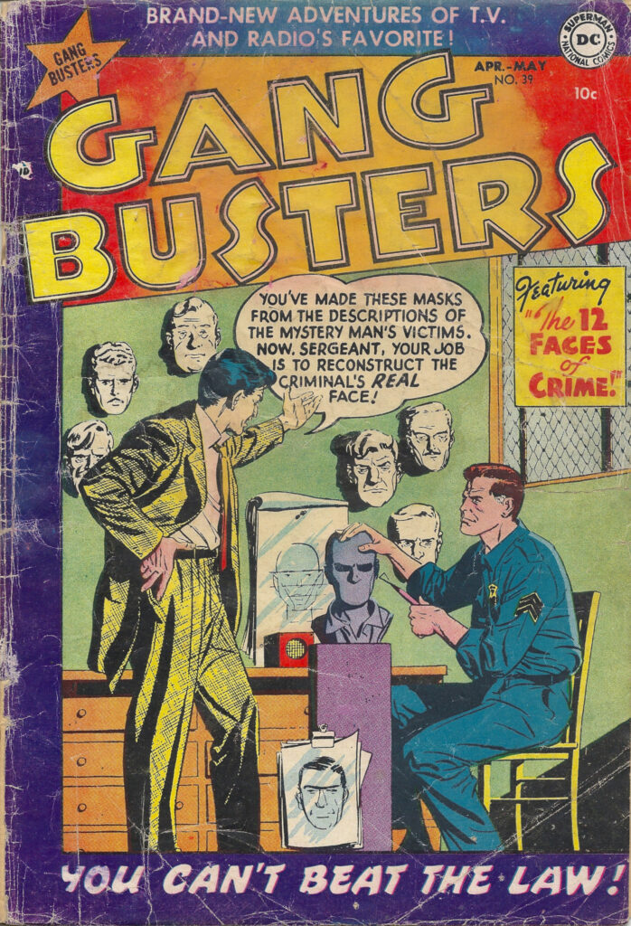 Gangbusters No. 39, 1954, cover by Leonard Starr