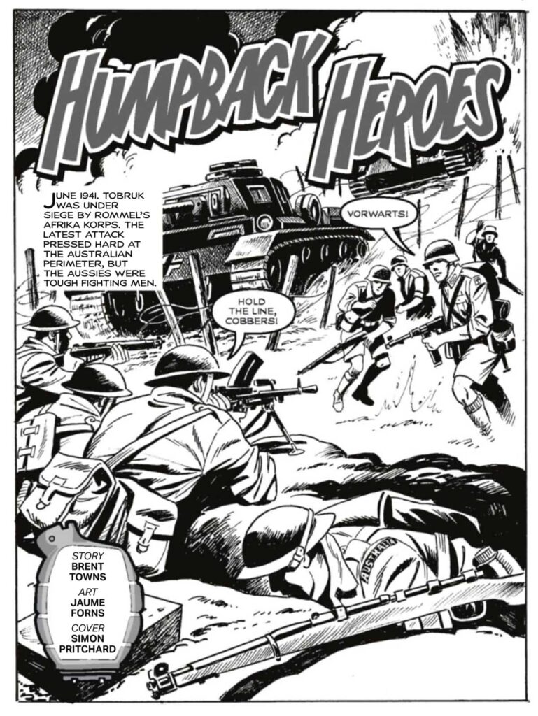 Commando 5951 (Home of Heroes): Humpback Heroes Story: Brent Towns | Internal Art: Jaume Forns | Cover Art: Simon Pritchard