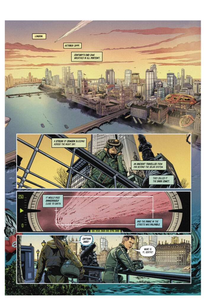 Dan Dare: First Contact Page 1 (B7 Comics, 2026)