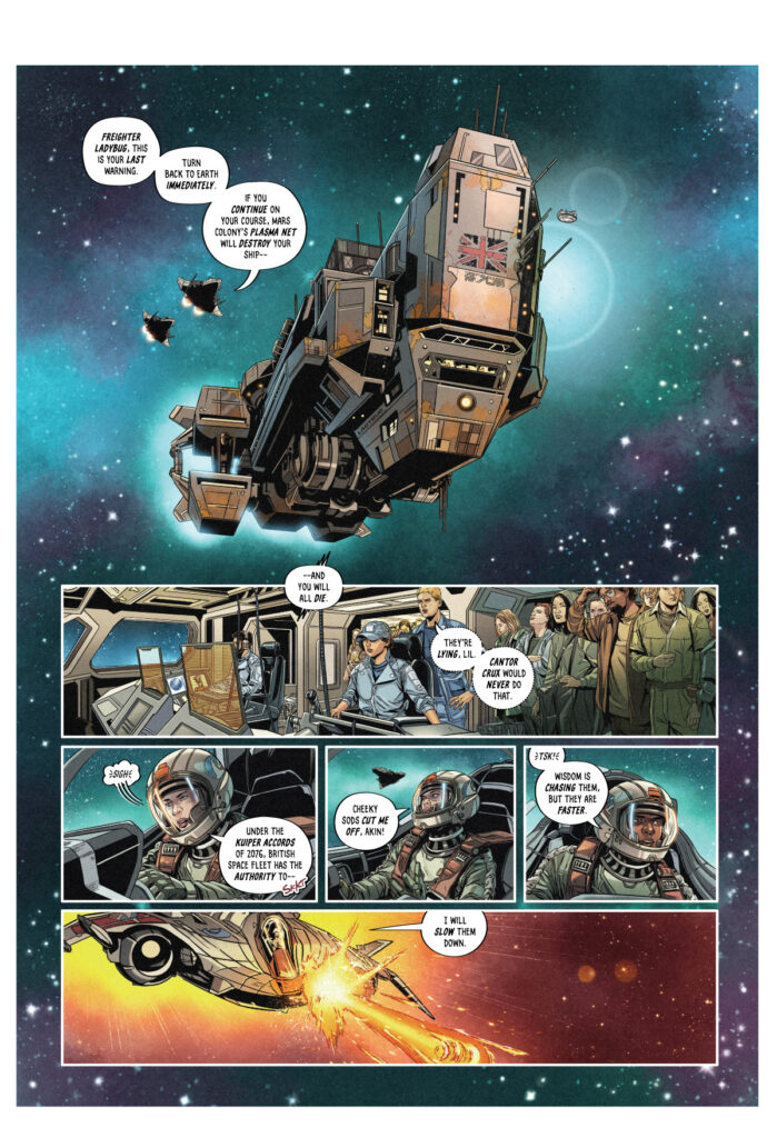 Dan Dare: First Contact Page 4 (B7 Comics, 2026)