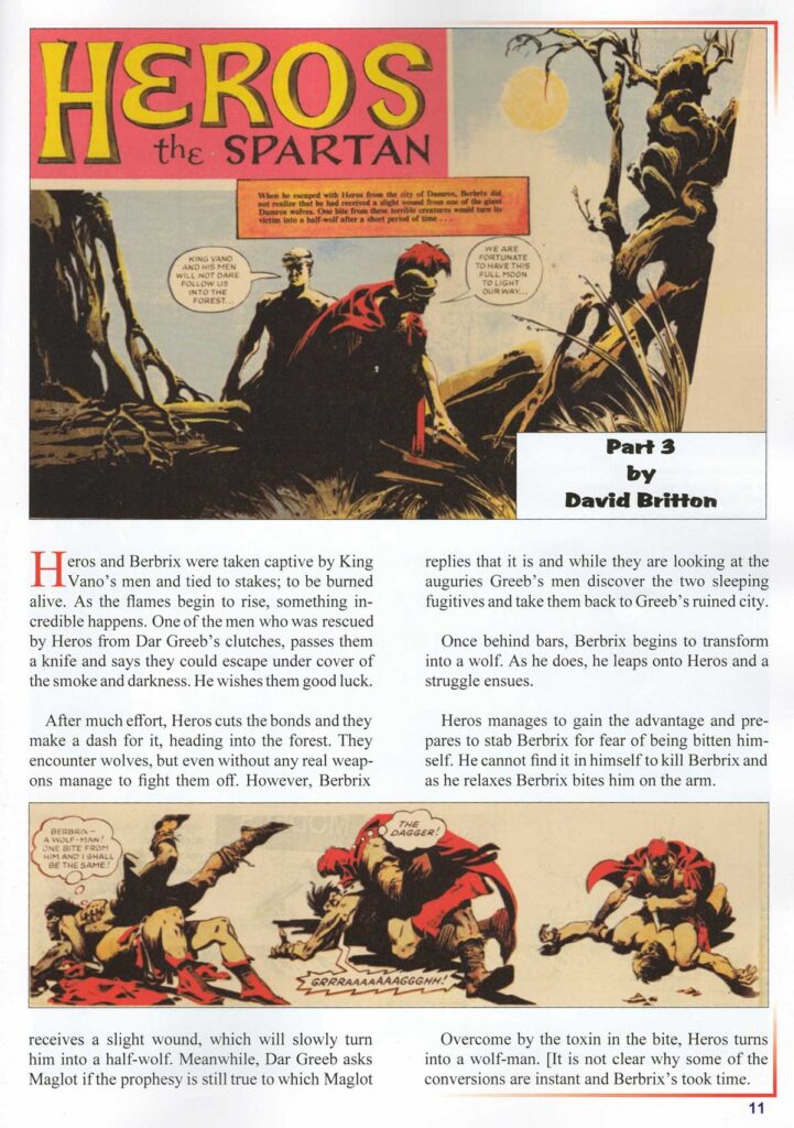 Eagle Times Volume 39 Issue One - Heros the Spartan (Part 3)